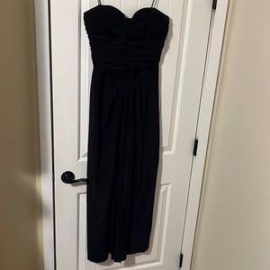 Vintage 100% Silk Black Sweetheart w/Straps Dress Size 10 more like a Size 6